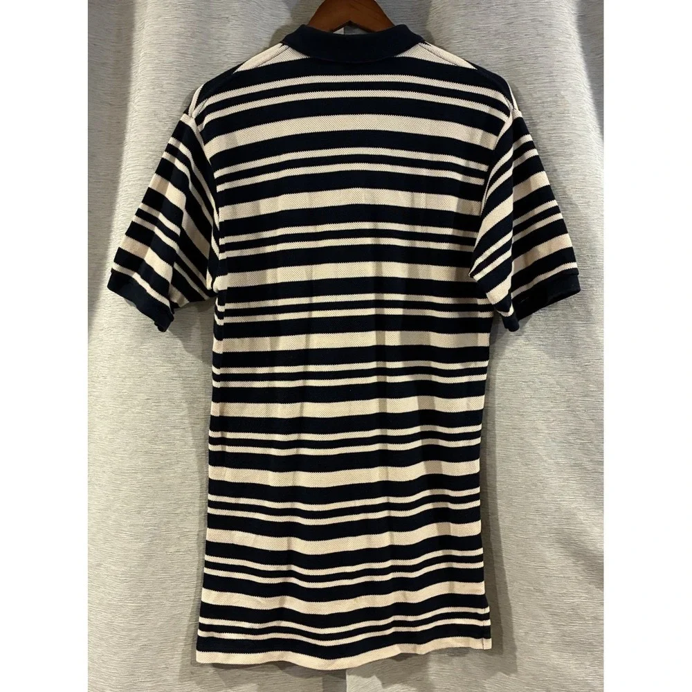 Vintage Polo‎ by Ralph Lauren 90s Navy Striped Men's Medium Polo Shirt